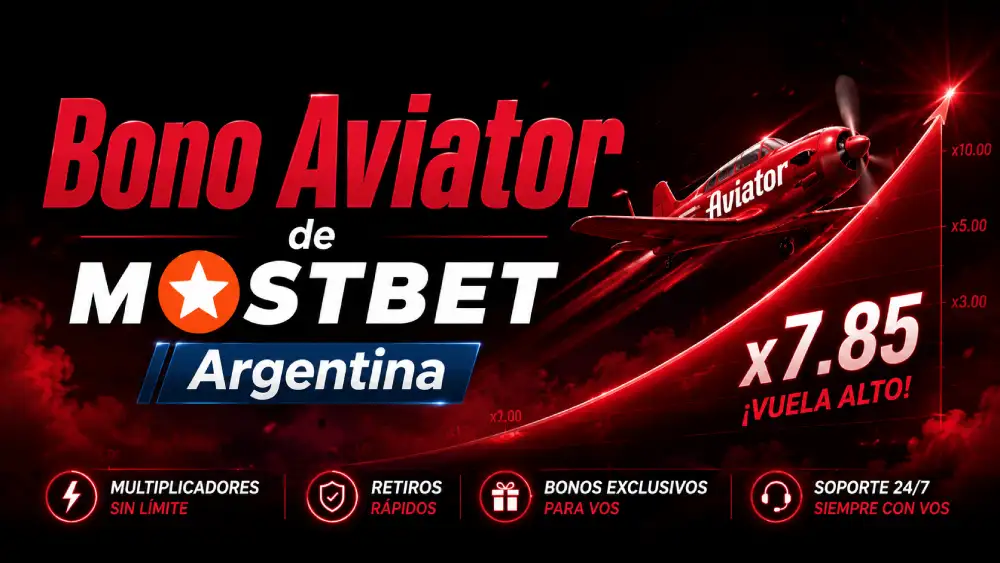 Bono Aviator de Mostbet Argentina