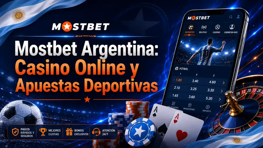 Plataforma oficial de Mostbet Argentina con apuestas deportivas y casino online desde celular.